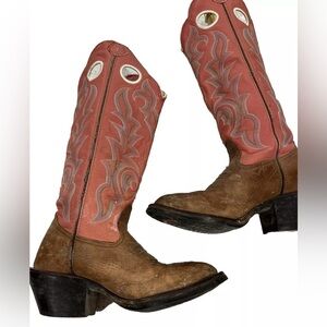 Tony  Lama Boots Style RR2001l 3r Pink Tall - Size 6B - Cowboy Boots - Tony Lama